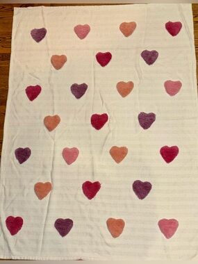 Cupcakes and Cashmere Heart Tufted Throw Blanket